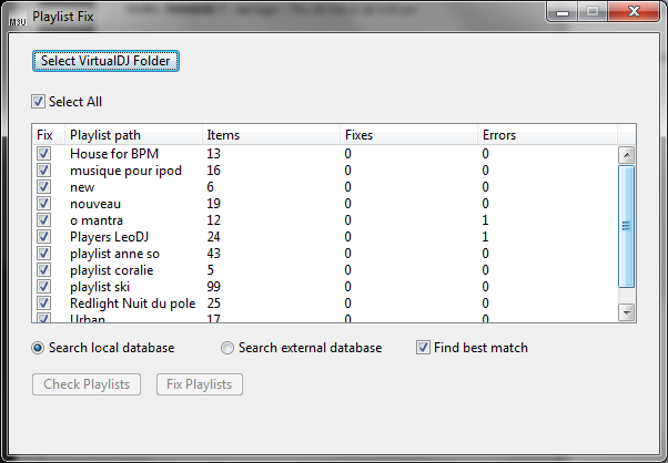 how to set up playlist on virtual dj
